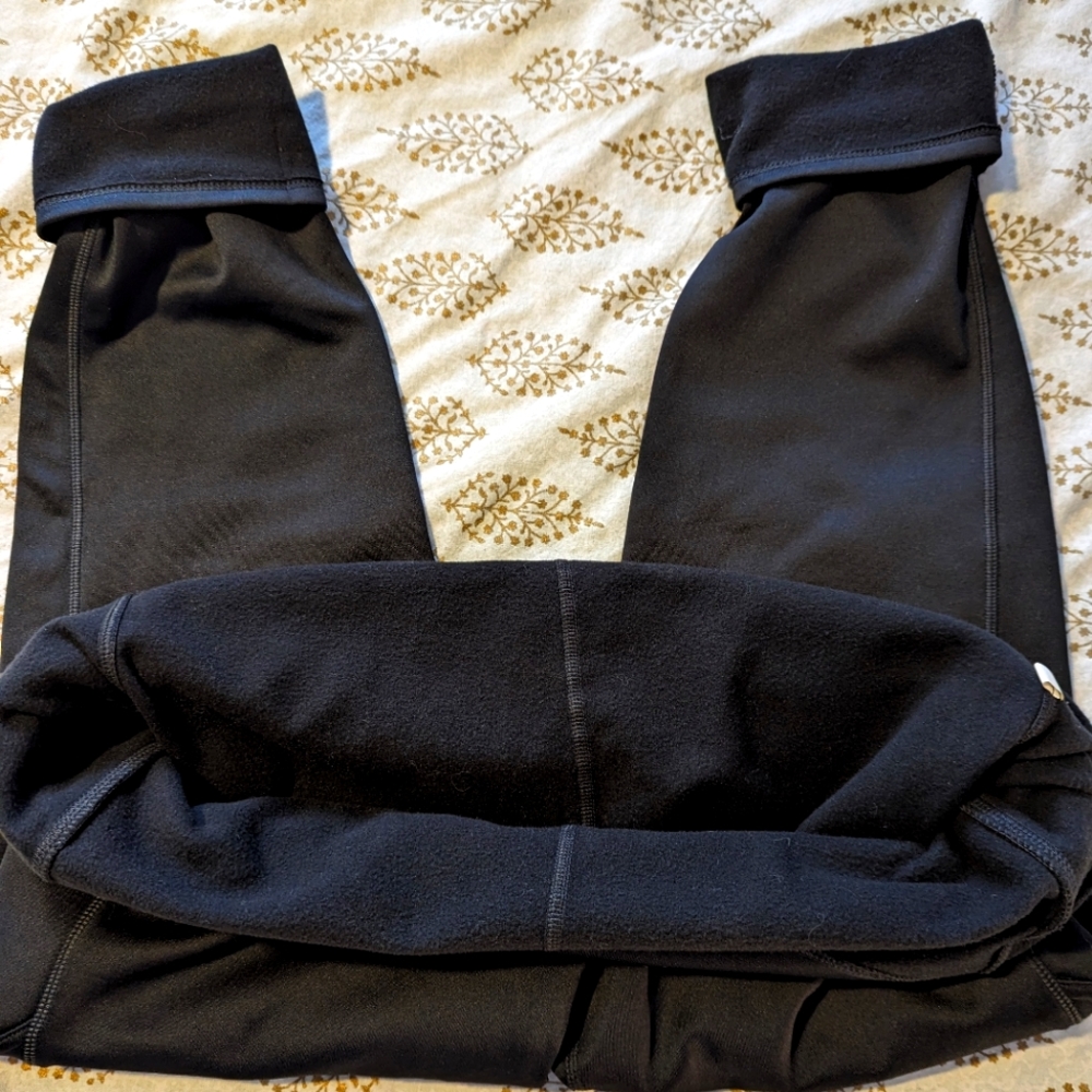 Fleece lined leggings with pockets, 1X